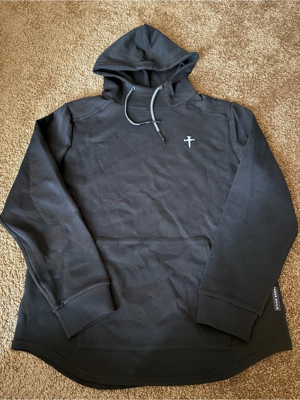 Three Nails Pullover Hoodie Mens Large